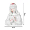 Ljusstakare halloween hållare gråter Mary Nun Nose Bleed Candlestick Horror Boy Eleven Centerpiece Home Decor Drop Delivery Garden DHVFC