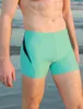 Men's Swimwear Sports Tight encantting swimsuit ângulo liso de cor sólida cor de retalhos de retalhos contrastantes estilo clássico - elástico