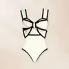 2024 Black White Retro Swimsuit Women Bow Tie Swimwear with Skirt Sexy Bathing Suit Monokini Beach Bodysuit Wear 240409