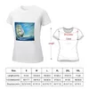 Kobiety Polos Clipper statek Ocean Acryl Malural T-Shirt Damowe Ubrania Summer For Woman