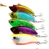 5PCS新しいデザイン絵画釣りルア5.5cm/2.16in 9.1g/0.35oz Vib Bait 5カラークランクベイトタックルドロップ配信DHKSS