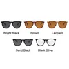 Lunettes de soleil Brand Designer Round Cat Eye Lunettes de soleil Homme Rétro Shades Male Sun Sunror miroir Clear Vintage Fashion Conduite OCULOS DE SOL 24416