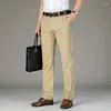 Men's Pants Mens Cotton Casual Stretch Male Trousers Man Long Straight High Quality 5 Colors Plus Size Pant Suit 42 44 46