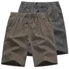 Zomer Casual shorts Heren Mens van middelbare leeftijd en oudere capris rechte broek dunne losse rijbroek werkkleding strand