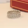 Дизайнерский кольцо роскошные Clash de Car Женские заклепки кольца Mens Silver Gold Band Ring