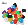 KeyChains 32x/set per tappi chiave Casa Keys 8 Colori assortiti Copri di copertina dell'identificatore Etichetta ID Silic