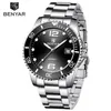 Benyar Top Brand Men Mechanical Watch Automatische mode Luxe roestvrijstalen mannelijke klok268c