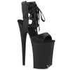 Dance Shoes A Sexy 23cm Stiletto Ankle Boot With Strappy Upper 9in Super High Heel And Summer Dancing