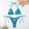 Trajes de baño para mujeres Camuflaje sexy micro bikini 2024 traje de baño femenino bikinis set brasileño playa ropa de baño bíqui