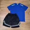 Heren Tracksuits Tech Tweedelige sets Summer Sports Fitness Suits T-shirt Shorts Quick-droge ademende reflecterende Sportswear Soccer Jersey Designer Basketball Shirts