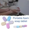 Handgjorda tvålfast skum Handtvätte tabletter 4G/PC Foaming Hand Sanitizer Foam Soap Portable Snabbsmältande brusande Handvård Rengöring SOAPS 240416
