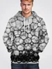 Men's Hoodies Spring And Autumn Clothing Fashion Optical Illusion 3D Printed Personality Bubble Pattern Graphic T-shirt For Men