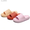 Slippers Mens Platform Slippers Summer Beach Eva Soft Sole Sandals Casual Inomhus Badrum Non Slip Shoes H240416 Q1Q9