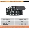 Cintos da cintura Belts maikun mulheres punk gótico Brand Leather feminino Grunge cinturão Halloween Pin duplo fivela cinto feminino para jeans streetwearl240416