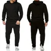 Contulaires masculins 2024 Fashion Sportswear Couleur de jogging Jogging Costume à capuche à capuche Pantalon de survêtement