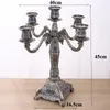 Bandlers européens 5 armes bronze créatif romantique aux chandelles dîner décotatif partage candélabro maison el chandelier