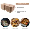 Nehmen Sie Container zum Mitnehmen Verpackungskästen Shop Hamburger Snack Wicking Sandwich Aufbewahrung Desserthalter Go Tabletts für Lebensmittelbehälter