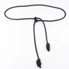 Sheepskin Custom Knot Waist Rope Fashion Leather Round Thin Belt Womens Small Closing Decorative Chain 240401