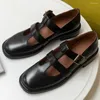 Casual skor kvinnors äkta läder smala band lapptäcke ihåliga burlägenheter loafers retro student stil dagligen mockasins