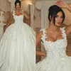 Princess Summer Wedding Dresses Lace Appliques Spaghetti Straps vestido de novia Bridal Ball Gown Wedding Gowns Custom Made