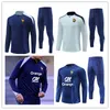 2023 2024 2025 French Tracksuit Soccer Jersey Benzema Mbappe equipe de Full Sets Kids Men Men 23/24 Paris Training Suit Half Pull Long Sleeve Chandal Futbol