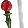 最新のバラの花の形ガラスパイプ喫煙タバコハンドパイプシガーフィルターオイルバーナーボウルツールアクセサリー
