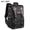 K F Concept Camera Backpack Pografia con cinghie per catturare treppiede di copertina di pioggia per laptop da 156 pollici e SLR DSLR 240418