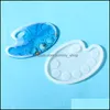 Molds Resin Sile Palette Paint Tray Epoxy Diy Craft Jewelry Tool Drop Delivery Tools Equipment Dhgarden Dhhsp