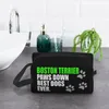 Косметические сумки Custom Boston Terrier Bag Bag для женщин Pet Dog Patter