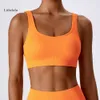 Alignez Beautiful Lu Samless Back Women Yoga Bra, Fiess Running Sports Wear Wireless Raceback Wicking Compression Support Bra Lemo