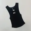 Women's Tanks Tops Sexy Camis Sleeveless Threaded Vest Y2K Tank Top Summer Short Slim Fits Tops