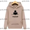 Marant Men's Hoodies Sweatshirts Women Par Marant Casual Streetwear Hooded Loose Pullovers Tracksuit Topps Female Oversize Hoodie Essentialsweatshirts 838