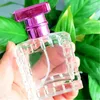 Storage Bottles 30ml Crystal Glass Empty Spray Perfume Bottle Color T-shaped Cover Square 100PCS/LOT