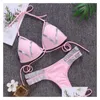 Swim Wear 2024 New Bikini Gold-Stamped Y Swimming Suit Three Points Explosive Split Ladies Stitching Sports badkläder Flexibel Drop Del OT7JF