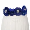 Faire à la main Fr Royal Blue Wedding Belt With Pearls Bridal Belt for Wedding Bridal Dr 2023 W4LC #