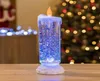 Party Decoration Rotating Color Changing Glitter LED Romantic Crystal Candle Light 300ML Candles Lights Flameless Smooth Flicke1164583