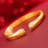 Bracelet de mariée de mariage Vietnam Placer Gold Femelle sans couleur FADING GRIPURINS AMI AMI GOLDEN 240416
