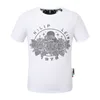 Men designer fashion PP Skull Diamond t shirt Short sleeve Dollar Brown bear Brand tee O-Neck high Quality Skulls TShirt tees tops PP118