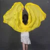 Stage Wear Silk Performance Dance Solid Color Light Texture Veil Shawls Women Scarf Costumes Accessories Belly Veils 250cmx110cm