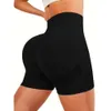Heupheffen shorts, 3/4 hoge taille buik aanscherping externe yogabroek, damesloop, sport en fiess shorts F41619