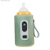 Flaskvärmare Sterilizers# Baby Håll varmare justerbar temperatur för de flesta flaskor USB Travel Milk Heat Keeper Daily Använd Shopping Picknick Q240416