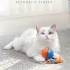 Automatisk kattleksaker Intelligent Electric Moving Balls Pet Cat Feather Toy Cats Teaser Toys