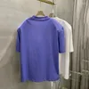Camisetas femininas de cor sólida cor de pescoço redondo simples de cem cem tops combinando as ombros algodão primavera 2024 y2k