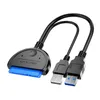 USB SATA 3 Kabel SATA zu USB 3.0 -Adapter bis zu 6 Gbit / s unterstützt 2,5 Zoll externer SSD HDD Festplatte 22 Pin SATA III A25 2.0