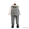 Abiti per bambini abiti a doppio petto formale abito da sposa dei ragazzi bambini 1 anno Birhtday Fotografo Suit Costume per prestazioni per il bambino