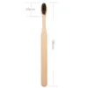 Nouvelle conception en bambou mélangé Bamboo Eco Friendly Bross à dents en bois Bristle pointe charbon de bois Brosse à dents de soins oraux