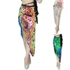 Jupes Lady Mini Jiron Sequin Belly Dance Hip Écharpe pour femmes Sexy Bellydance Tassel Belt Hipskirt Oriental Costume Accessoires