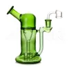 7,5 Zoll Glaswasserrohröl DAB Rigglas Shisha Rohre Bubbler Recycler Bong mit 14mm Quarzknaller