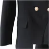 Blazer Blazers Blazer Premium Nuovo stile di alta qualità Design originale Design a doppio petto Fibbre in metallo Blazer Blazer Retro Sciallo Otmqe