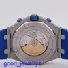 AP Brand Wrist Watch Blue Elf Royal Oak Offshore 26470ST Mens Assista Precision Steel Azul Face automática Máquinas Swiss Famous Luxury Sports Watch